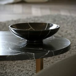 Millesi Nero Marquina Marble Large Fruit Bowl
