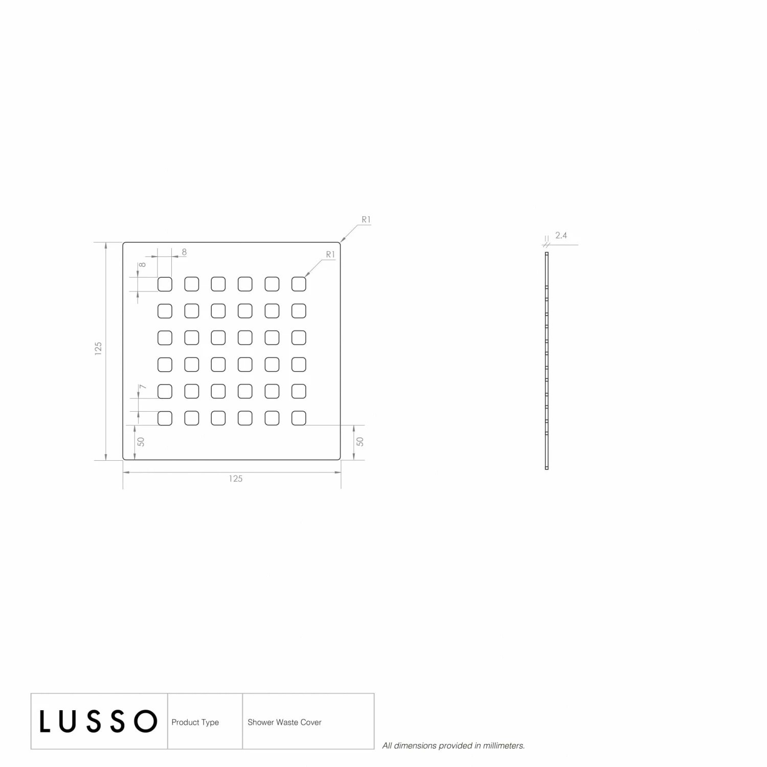 Modern Waste Cover Matte Black 4 Modern Waste Cover Matte Black - Image 2