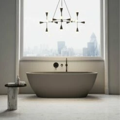 Monaco Grigio Earth Freestanding Stone Bath 1700mm