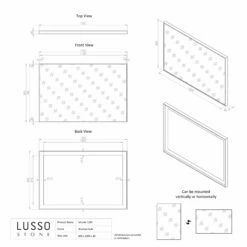 Moode Brushed Gold Mirror 1200mm 7 Moode Brushed Gold Mirror 1200mm -LUSSO STONE Sales moode brushed gold mirror 1200mm p2461 15407 zoom