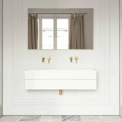 Moode Brushed Gold Mirror 1200mm