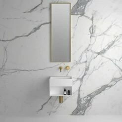 Moode Brushed Gold Mirror 300mm