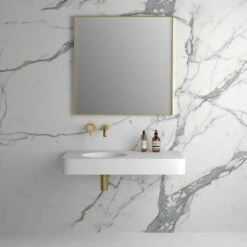 Moode Brushed Gold Mirror 700mm