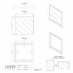 Moode Brushed Gold Mirror 700mm 7 Moode Brushed Gold Mirror 700mm -LUSSO STONE Sales moode brushed gold mirror 700mm p2458 15411 zoom