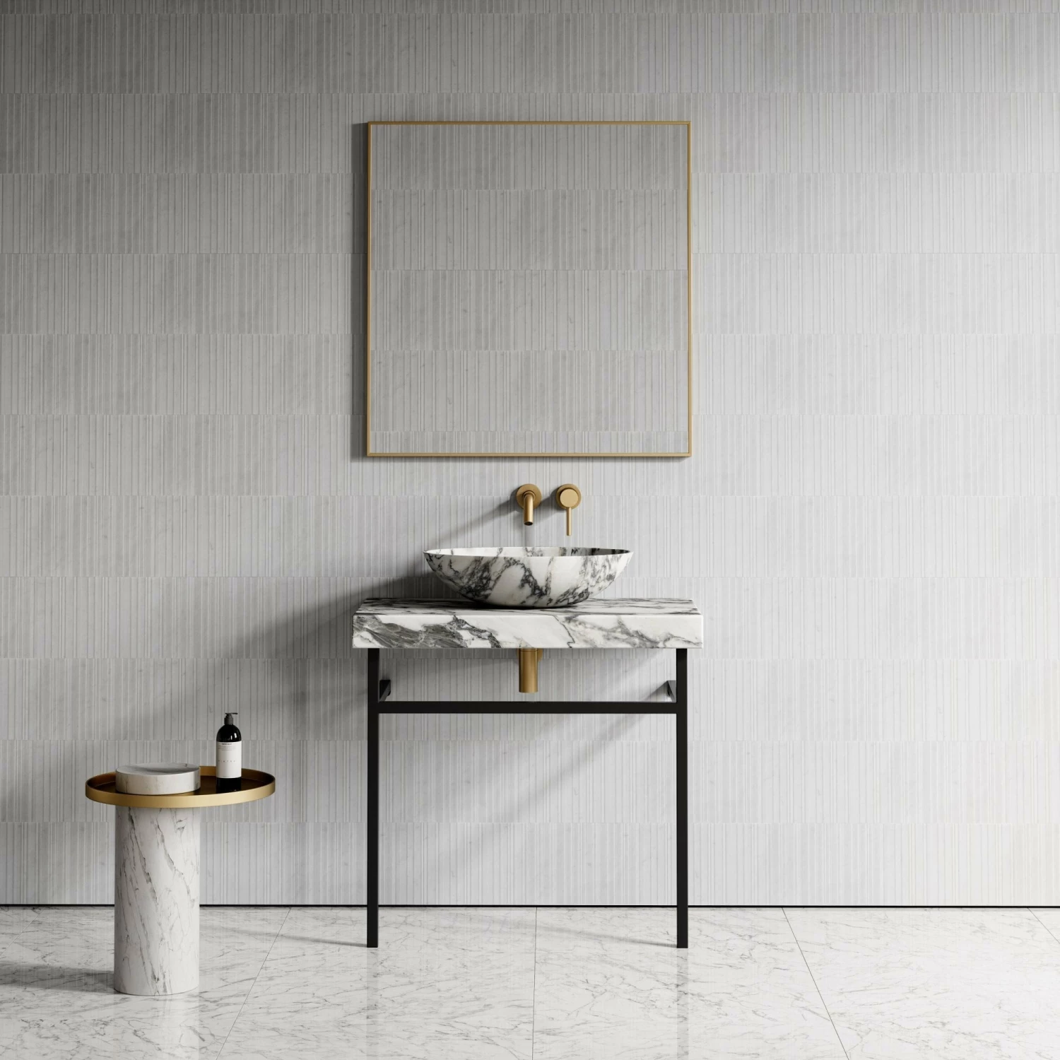 Moode Brushed Gold Mirror 800mm 3 Moode Brushed Gold Mirror 800mm