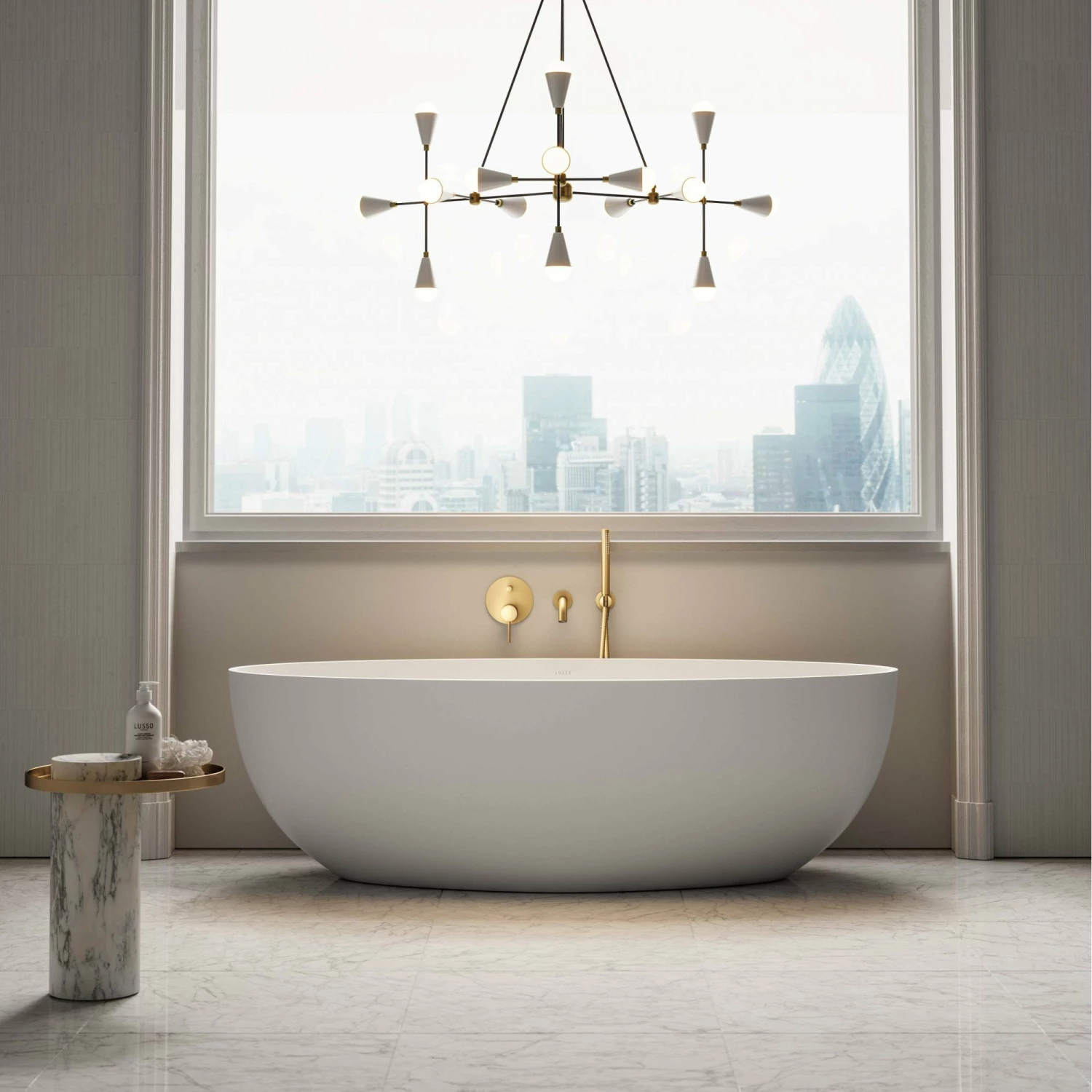 Morini Freestanding Stone Bath 1700mm 2 Morini Freestanding Stone Bath 1700mm