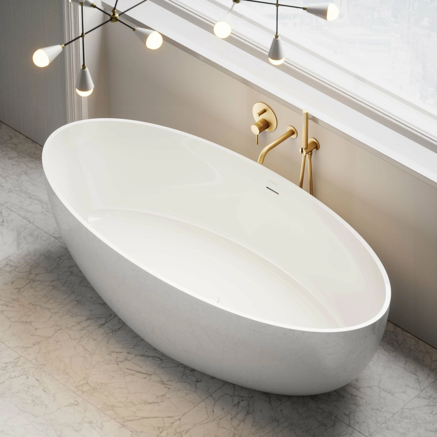 Morini Freestanding Stone Bath 1700mm 5 Morini Freestanding Stone Bath 1700mm - Image 4