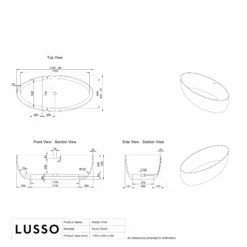 Morini Freestanding Stone Bath 1700mm 10 Morini Freestanding Stone Bath 1700mm -LUSSO STONE Sales morini freestanding stone bath 1700mm p615 41629 zoom