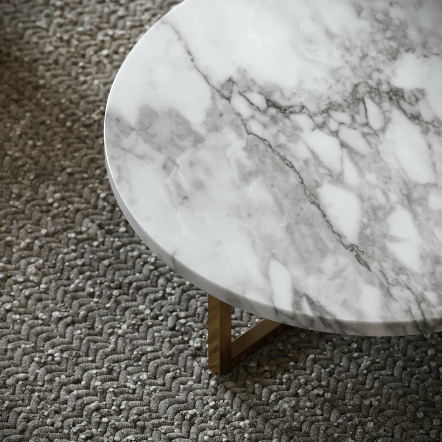 Nazzano Arabescato Marble Round Coffee Table 7 Nazzano Arabescato Marble Round Coffee Table - Image 5