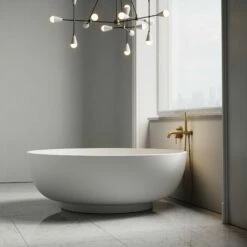 Notion Freestanding Round Stone Bath 1500mm -LUSSO STONE Sales notion freestanding round stone bath 1500mm p199 21967 zoom