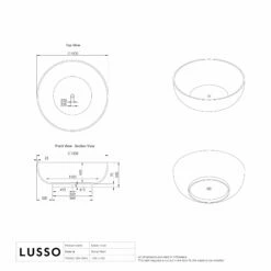 Notion Freestanding Round Stone Bath 1500mm -LUSSO STONE Sales notion freestanding round stone bath 1500mm p199 34961 zoom