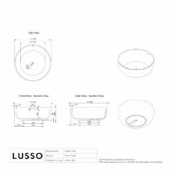 Notion Grigio Earth Freestanding Round Stone Bath 1350mm -LUSSO STONE Sales notion grigio earth freestanding round stone bath 1350mm p2510 34959 zoom