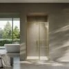 Nouveau Brushed Gold Hinged Shower Door & Screen (All Sizes) 1 Nouveau Brushed Gold Hinged Shower Door & Screen (All Sizes) -LUSSO STONE Sales nouveau brushed gold hinged shower door screen all sizes p6922 42953 zoom