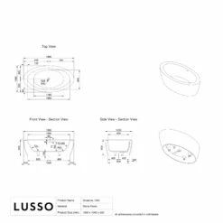 Ocean Freestanding Stone Bath 1900mm -LUSSO STONE Sales ocean freestanding stone bath 1900mm p470 41690 zoom