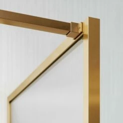 Opulence Reeded Glass Brushed Gold Shower Screen -LUSSO STONE Sales opulence reeded glass brushed gold shower screen p2889 34831 zoom