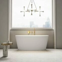 Oval Freestanding Stone Bath 1580mm