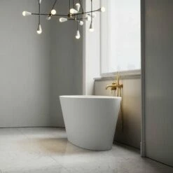 Oval Freestanding Stone Bath 1580mm -LUSSO STONE Sales oval freestanding stone bath 1580mm p26 17424 zoom