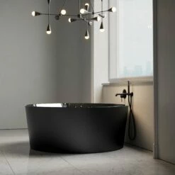Palais Round Matte Black Bath 1400mm -LUSSO STONE Sales palais round matte black bath 1400mm p4663 26753 zoom