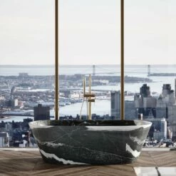 Panda Marble Muse Freestanding Stone Bath 1700mm -LUSSO STONE Sales panda marble muse freestanding stone bath 1700mm p2439 14992 zoom