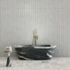 Panda Marble Muse Freestanding Stone Bath 1700mm