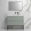 Piana Vanity Unit With Stone Basin (Matte Grey 1000mm) -LUSSO STONE Sales piana vanity unit with stone basin matte grey 1000mm p5046 27710 image