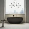 Picasso Charcoal Freestanding Stone Bath 1650mm -LUSSO STONE Sales picasso charcoal freestanding stone bath 1650mm p2470 31874 zoom