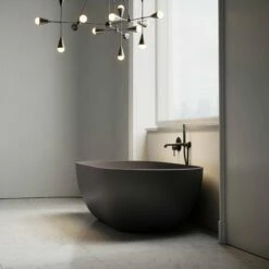Picasso Charcoal Freestanding Stone Bath 1780mm -LUSSO STONE Sales picasso charcoal freestanding stone bath 1780mm p2463 29280 zoom