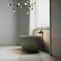 Picasso Grigio Earth Freestanding Stone Bath 1650mm -LUSSO STONE Sales picasso grigio earth freestanding stone bath 1650mm p2469 29237 zoom