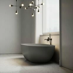 Picasso Pebble Grey Freestanding Stone Bath 1780mm 8 Picasso Pebble Grey Freestanding Stone Bath 1780mm -LUSSO STONE Sales picasso pebble grey freestanding stone bath 1780mm p2467 29429 zoom