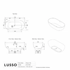 Picasso Pebble Grey Freestanding Stone Bath 1780mm 9 Picasso Pebble Grey Freestanding Stone Bath 1780mm -LUSSO STONE Sales picasso pebble grey freestanding stone bath 1780mm p2467 41706 zoom