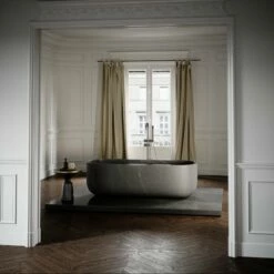 Pietra Grey Marble Designo Freestanding Stone Bath 1780mm