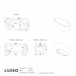 Pod Freestanding Stone Bath 1800mm -LUSSO STONE Sales pod freestanding stone bath 1800mm p468 41719 zoom