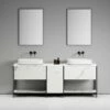 Porcelanato Bathroom Vanity Unit With Carrara Porcelain 2000mm -LUSSO STONE Sales porcelanato bathroom vanity unit with carrara porcelain 2000mm p2312 12872 zoom
