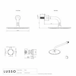 Porto Shower System (Brushed Gold & Panda Marble) -LUSSO STONE Sales porto shower system brushed gold panda marble p5683 33916 zoom