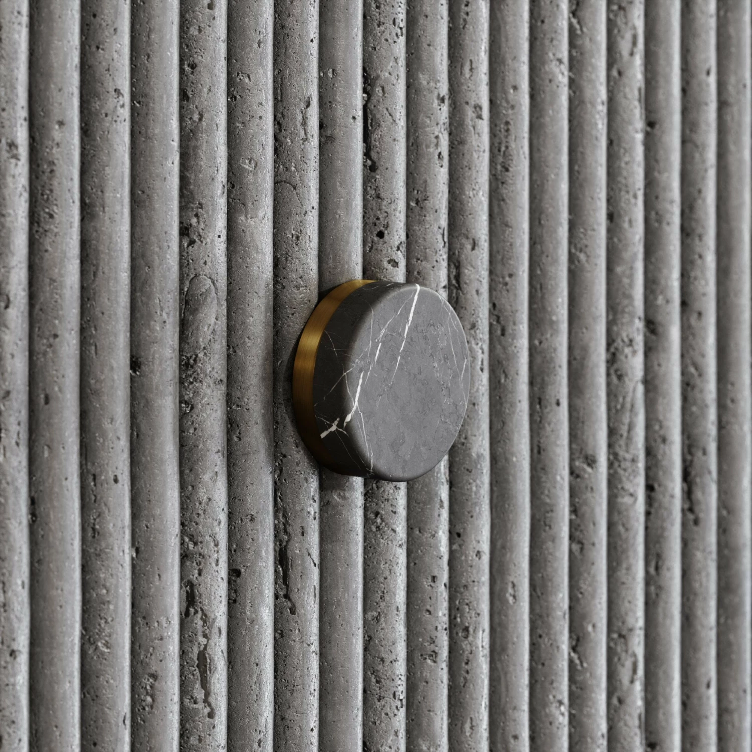 Porto Shower System (Brushed Gold & Pietra Grey Marble) 4 Porto Shower System (Brushed Gold & Pietra Grey Marble) - Image 2