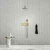 Porto Thermostatic Shower (Brushed Gold & Carrara Marble) -LUSSO STONE Sales porto thermostatic shower brushed gold carrara marble p3614 22079 zoom