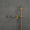Porto Wall Mounted Bath Filler (Brushed Gold & Pietra Grey Marble)