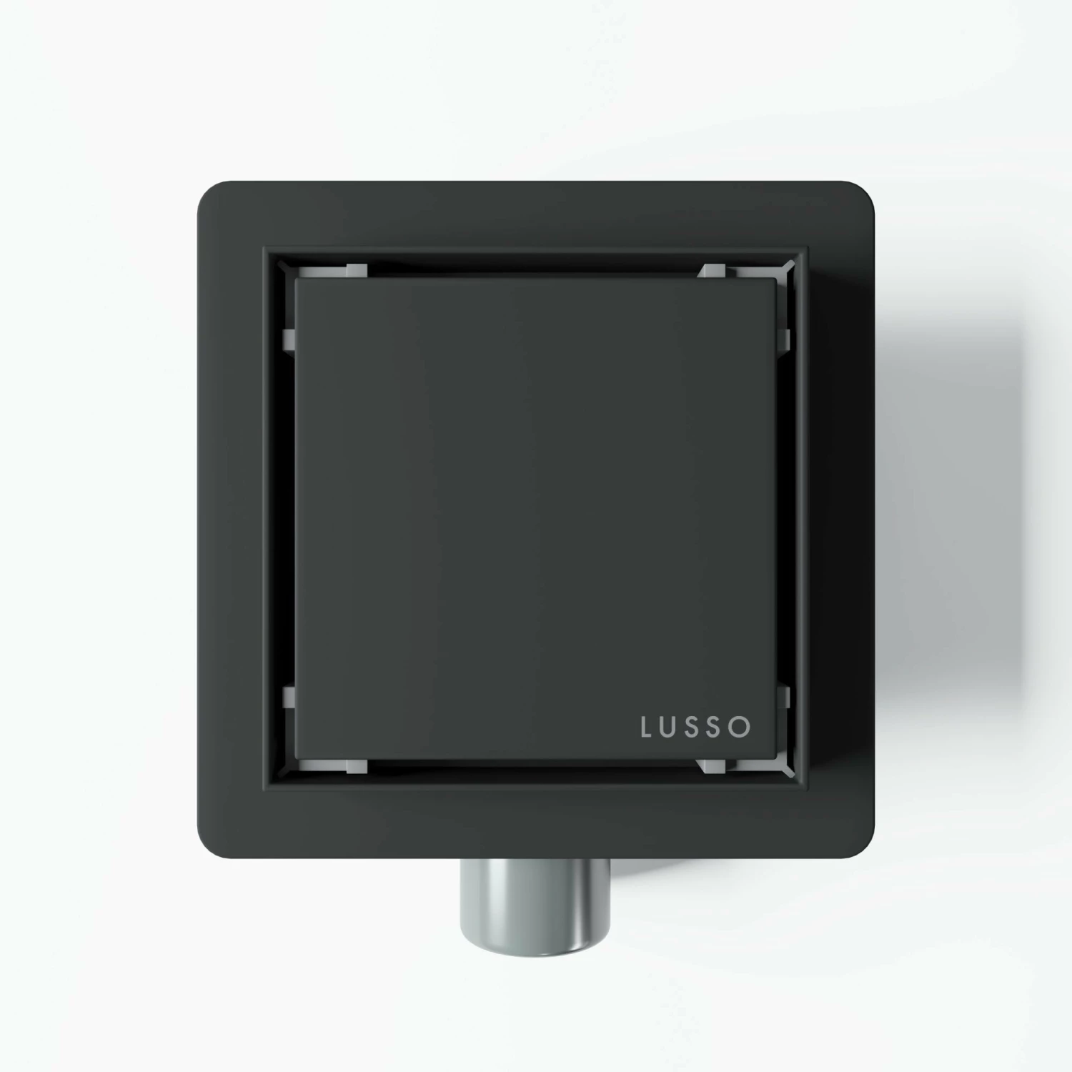 Square Matte Black Tileable Wet Room Waste Kit 4 Square Matte Black Tileable Wet Room Waste Kit - Image 2