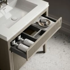 Tiffany Velvet Beige Wood Grain Vanity Unit 800mm -LUSSO STONE Sales tiffany velvet beige wood grain vanity unit 800mm p6607 43831 zoom