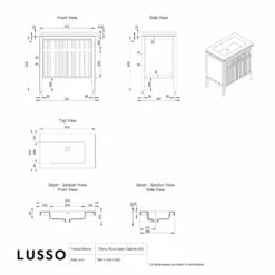 Tiffany Velvet Beige Wood Grain Vanity Unit 800mm -LUSSO STONE Sales tiffany velvet beige wood grain vanity unit 800mm p6607 44816 zoom