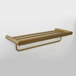 Towel Shelf With Rail Brushed Gold 600mm -LUSSO STONE Sales towel shelf with rail brushed gold 600mm p1347 8316 zoom