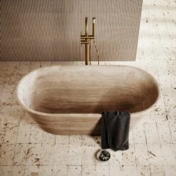 Travertine Muse Freestanding Bath 1700mm -LUSSO STONE Sales travertine muse freestanding bath 1700mm p7400 46102 zoom