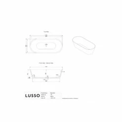 Travertine Muse Freestanding Bath 1700mm -LUSSO STONE Sales travertine muse freestanding bath 1700mm p7400 46105 image