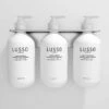 Triple Soap Dispenser Wall Bracket Brushed Stainless 2 Triple Soap Dispenser Wall Bracket Brushed Stainless -LUSSO STONE Sales triple soap dispenser wall bracket brushed stainless p4006 21896 zoom