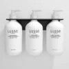 Triple Soap Dispenser Wall Bracket Matte Black -LUSSO STONE Sales triple soap dispenser wall bracket matte black p4018 21949 zoom