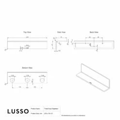 Triple Soap Dispenser Wall Bracket Matte White -LUSSO STONE Sales triple soap dispenser wall bracket matte white p4005 44298 zoom