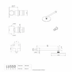 Urban Brushed Gold Shower System -LUSSO STONE Sales urban brushed gold shower system p6154 37272 zoom