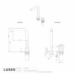 Urban Brushed Gold Tall Deck Mounted Basin Mixer Tap -LUSSO STONE Sales urban brushed gold tall deck mounted basin mixer tap p6143 37256 zoom