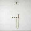 Urban Brushed Gold Thermostatic Shower With Handheld Shower -LUSSO STONE Sales urban brushed gold thermostatic shower with handheld shower p6152 37870 zoom