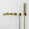 Urban Brushed Gold Wall Mounted Bath Mixer Shower Tap -LUSSO STONE Sales urban brushed gold wall mounted bath mixer shower tap p6148 37459 zoom